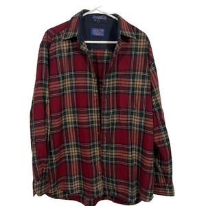 Pendleton 100% Virgin Wool Plaid Mid Weight Shacket